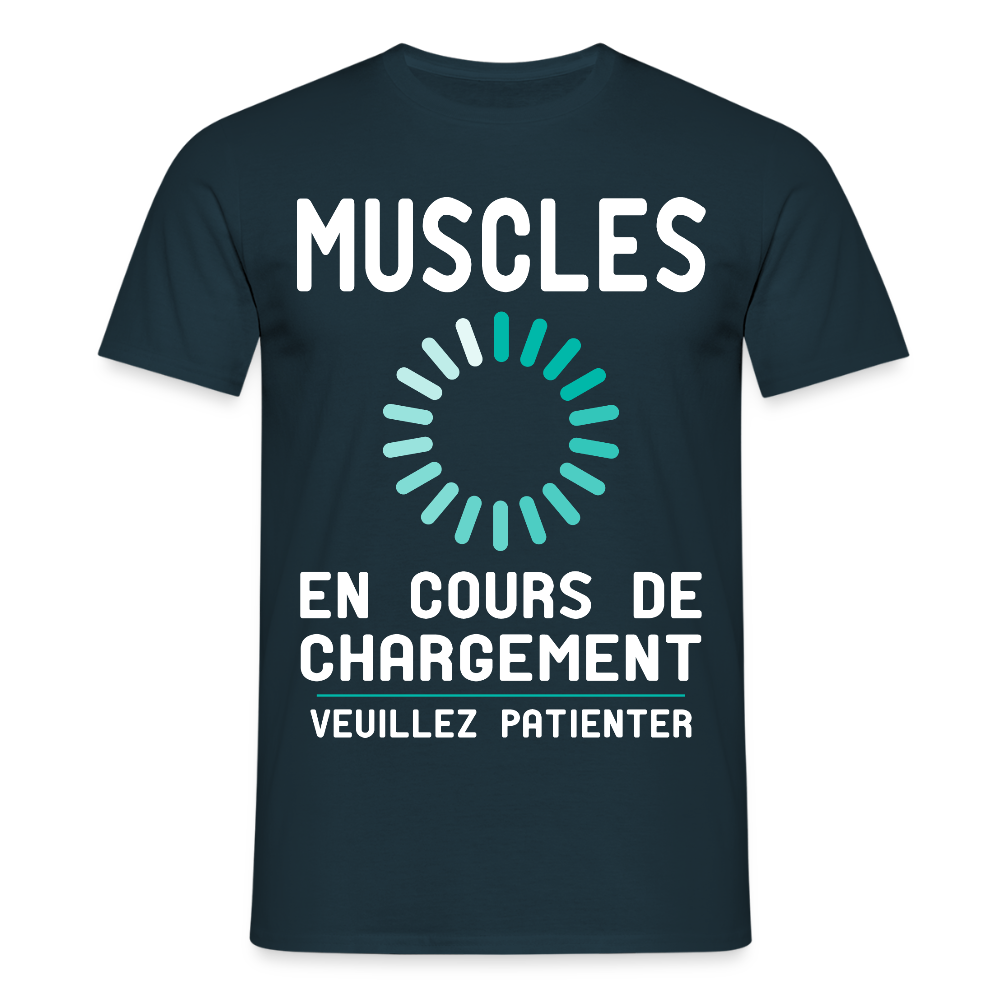 T-shirt Homme - Muscles en cours de chargement - marine