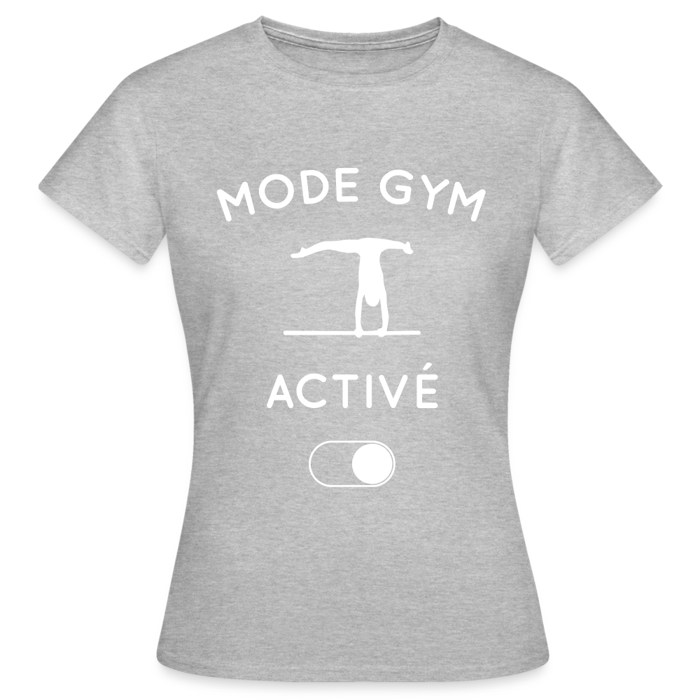 T-shirt Femme - Mode gym activé - gris chiné