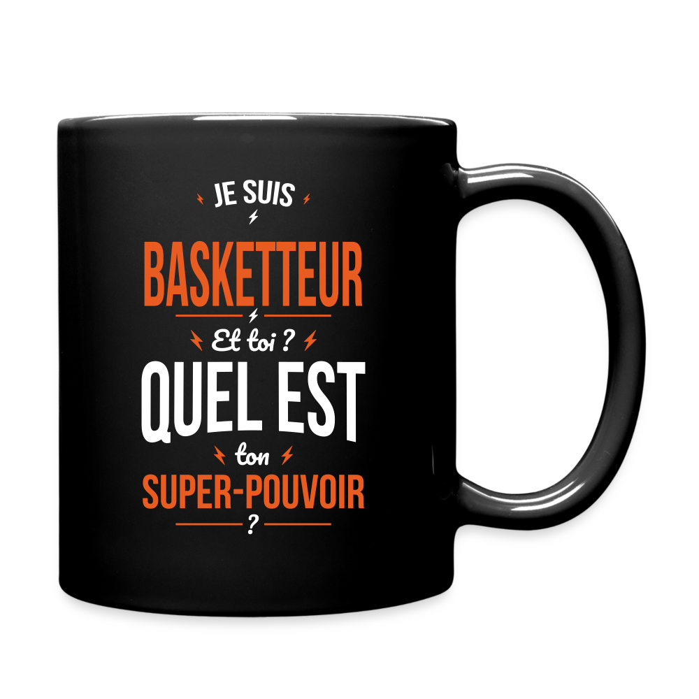 Mug uni - Je suis basketteur - Super-pouvoir - noir