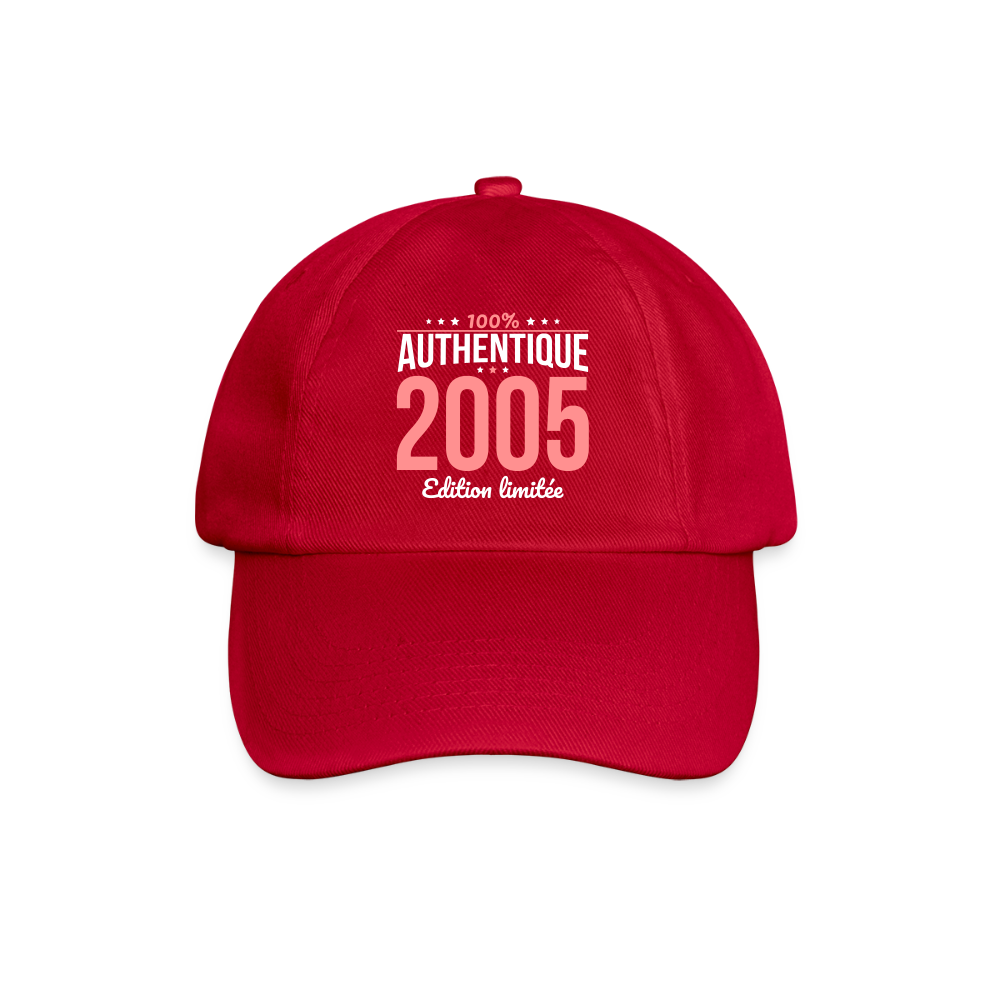 Casquette classique - Anniversaire 20 Ans - 100% Authentique 2005 - rouge classique
