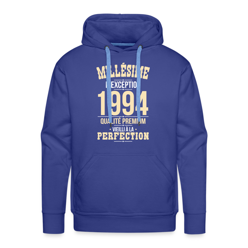 Sweat à capuche Premium Homme - Anniversaire 31 Ans - Millésime 1994 - bleu royal