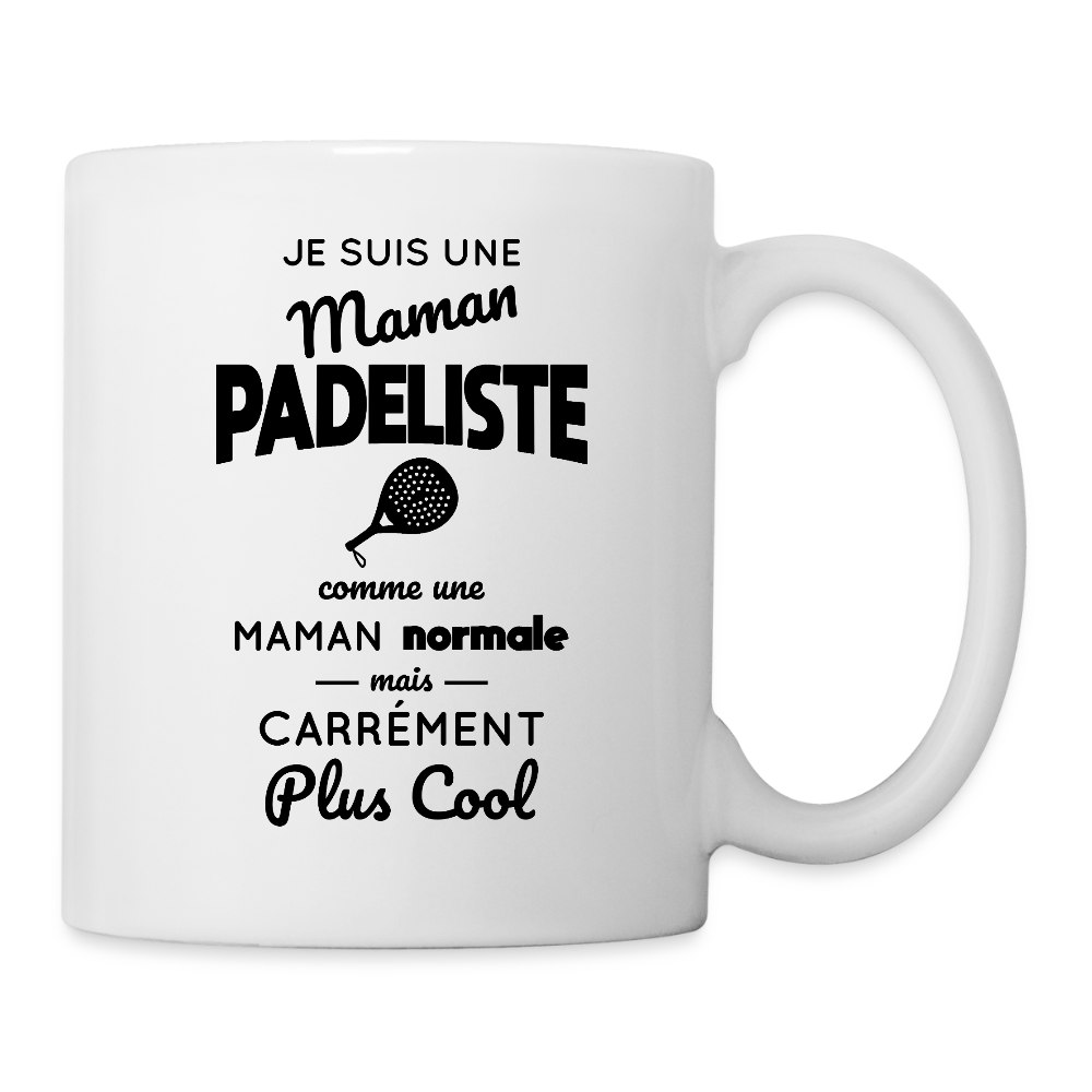 Mug blanc - Maman padeliste plus cool - blanc