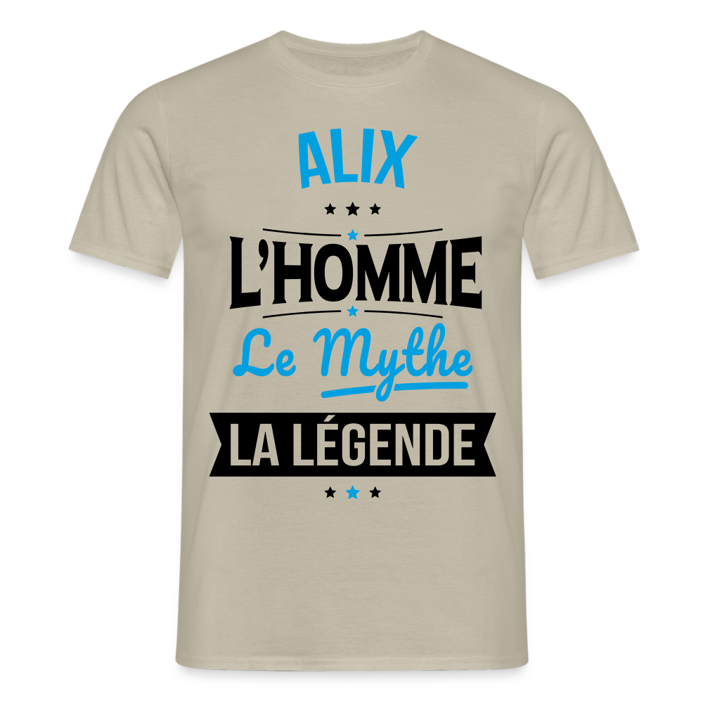 T-shirt Homme - Alix - l'Homme - le Mythe - la Légende - beige sable