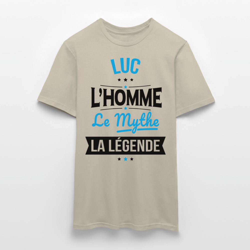 T-shirt Homme - Luc - l'Homme - le Mythe - la Légende - beige sable