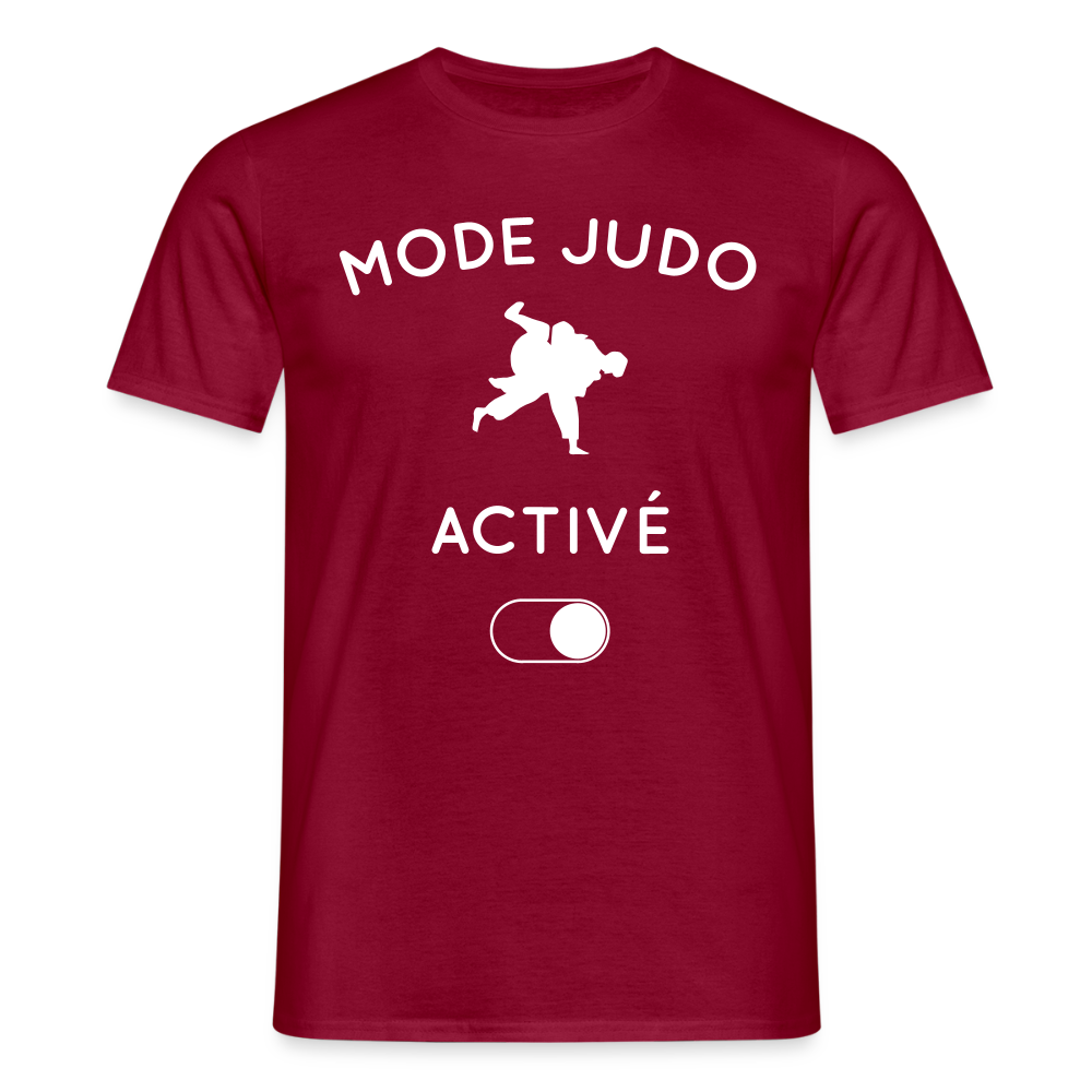 T-shirt Homme - Mode judo activé - rouge brique