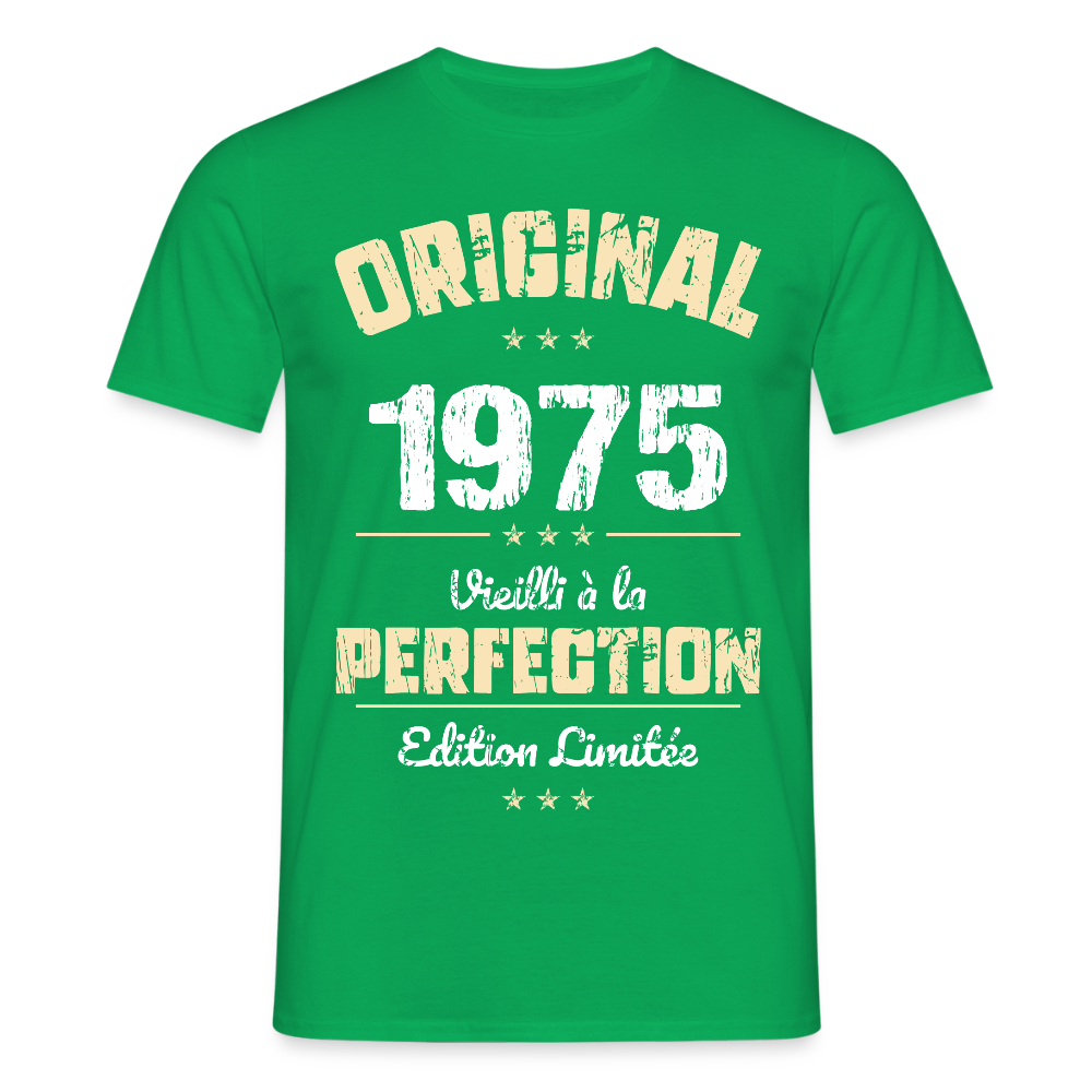 T-shirt Homme - Anniversaire 50 Ans - Original 1975 - vert