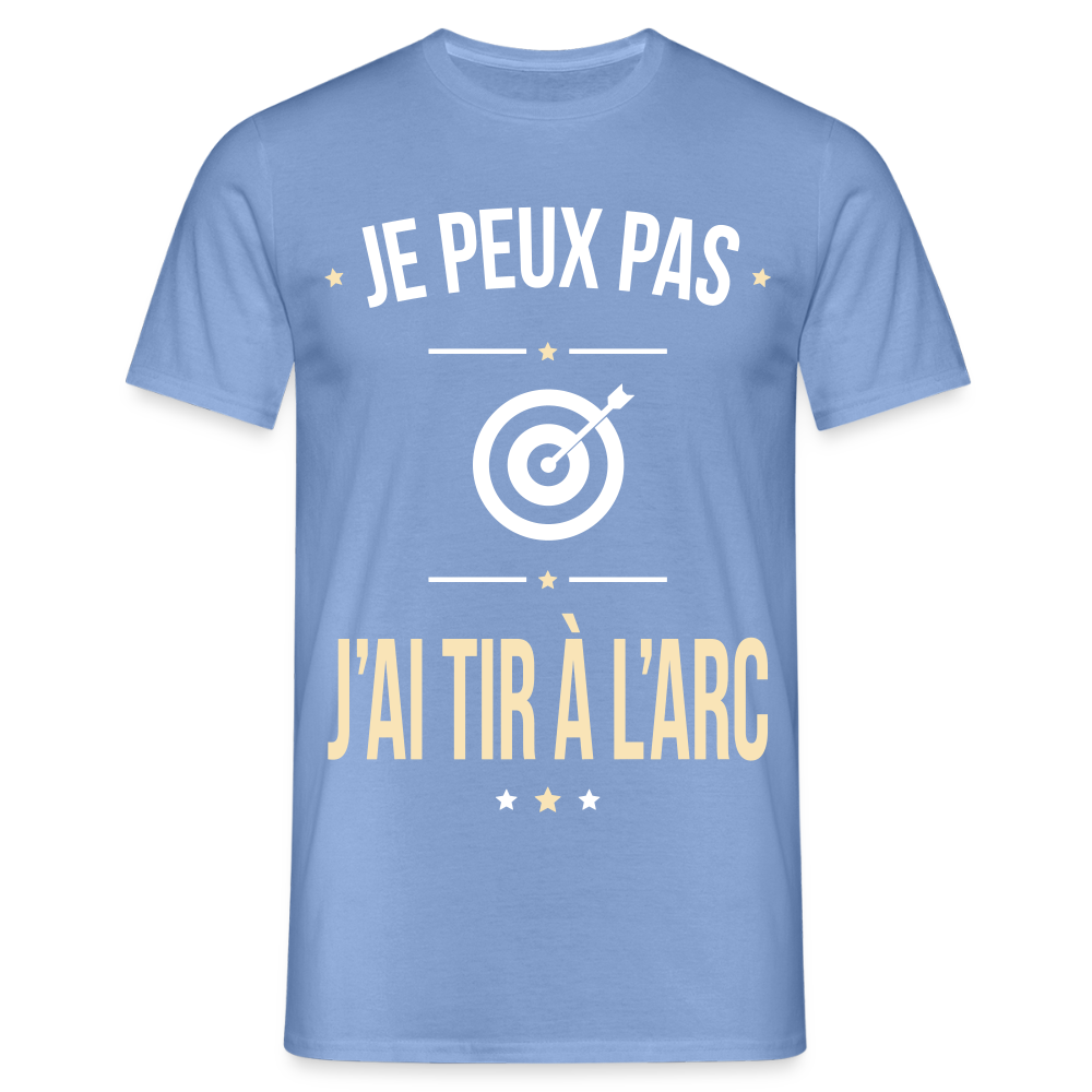 T-shirt Homme - Je peux pas j'ai tir à l'arc - carolina blue