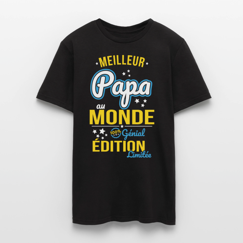 T-shirt Homme - Meilleur Papa au monde - noir
