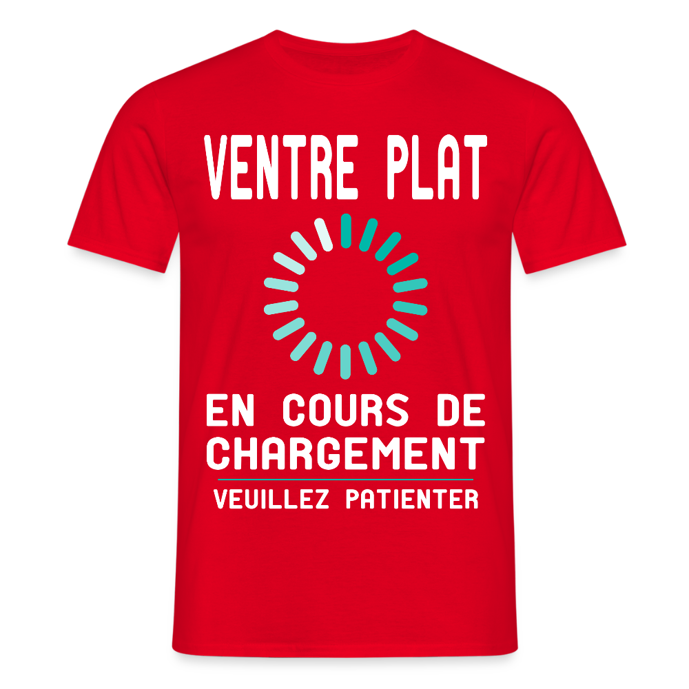 T-shirt Homme - Ventre plat en cours de chargement - rouge