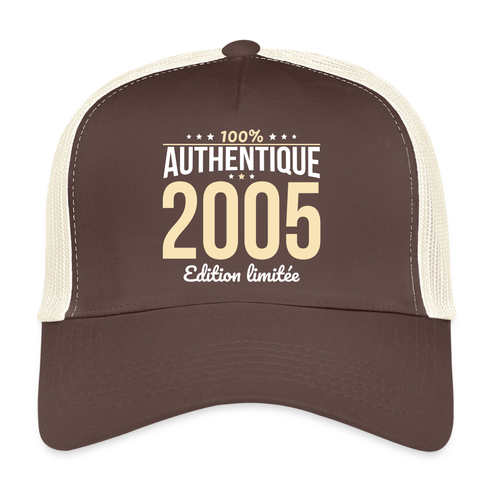 Casquette Trucker - Anniversaire 20 Ans - 100% Authentique 2005 - marron/beige