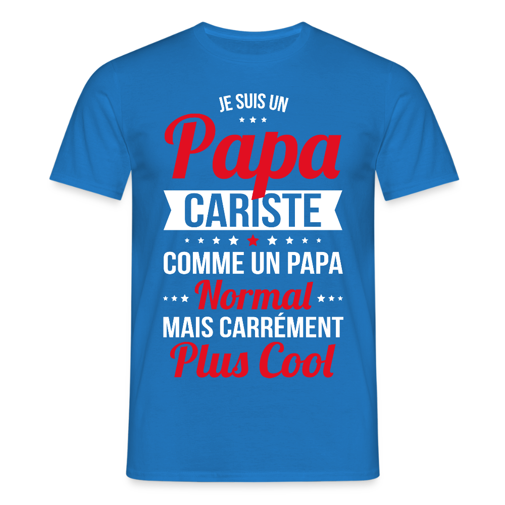 T-shirt Homme - Papa cariste plus cool - bleu royal