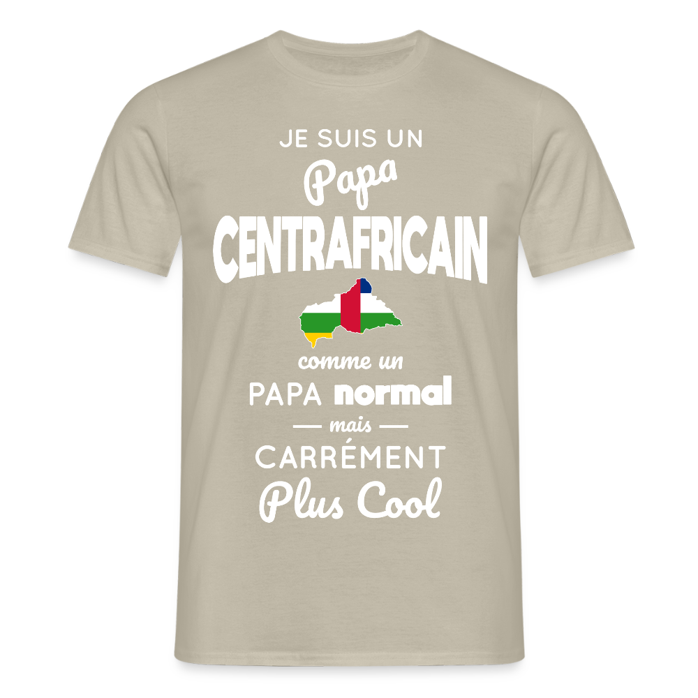T-shirt Homme - Papa Centrafricain Plus Cool - beige sable