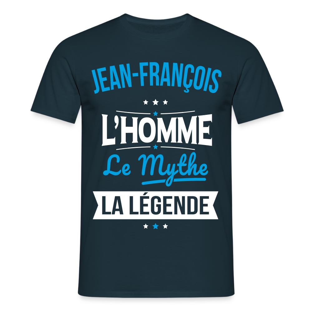 T-shirt Homme - Jean-François - l'Homme - le Mythe - la Légende - marine