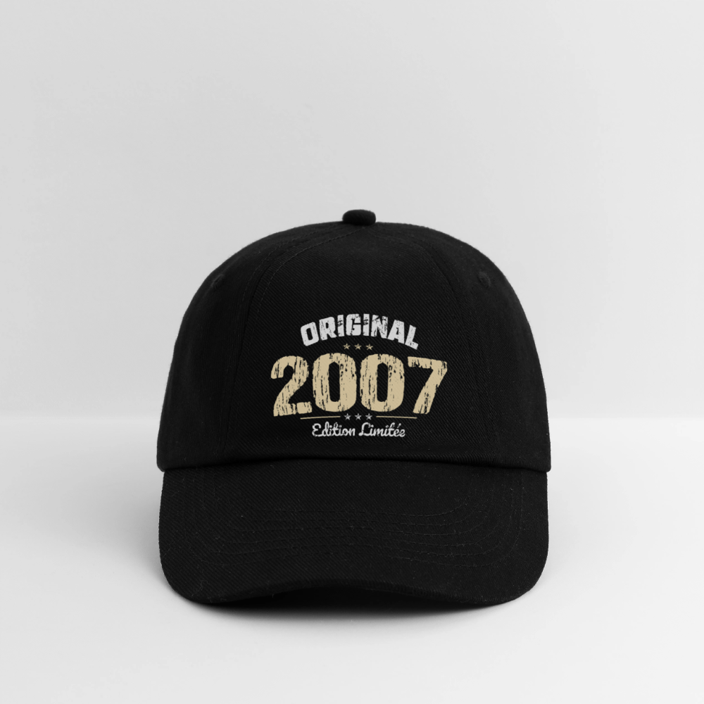 Casquette classique - Anniversaire 18 Ans - Original 2007 - noir/noir