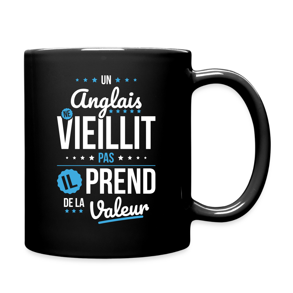 Mug uni - Un Anglais ne vieillit pas - noir