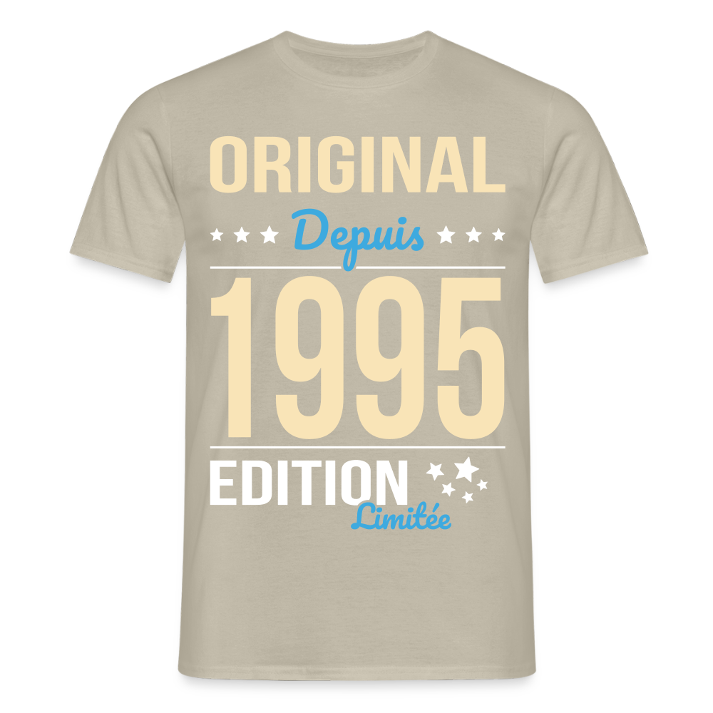 T-shirt Homme - Anniversaire 30 Ans - Original depuis 1995 - beige sable