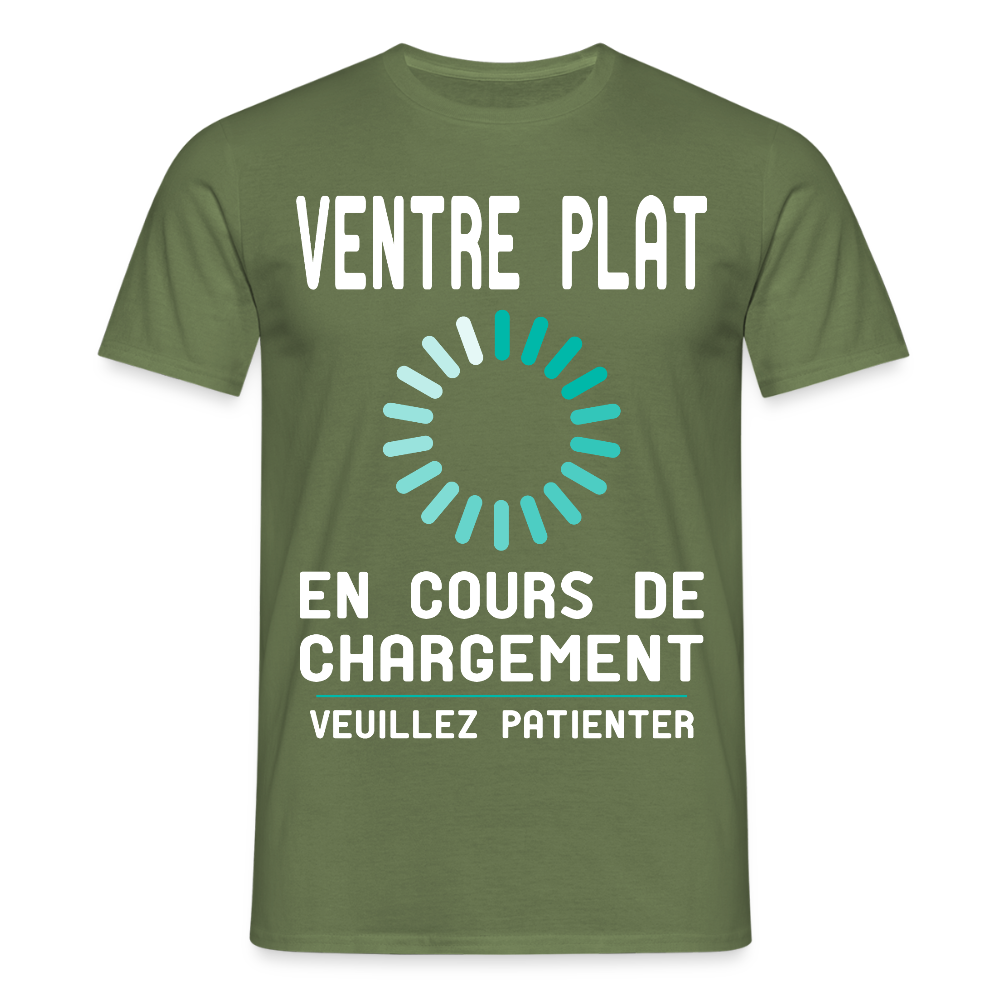 T-shirt Homme - Ventre plat en cours de chargement - vert militaire