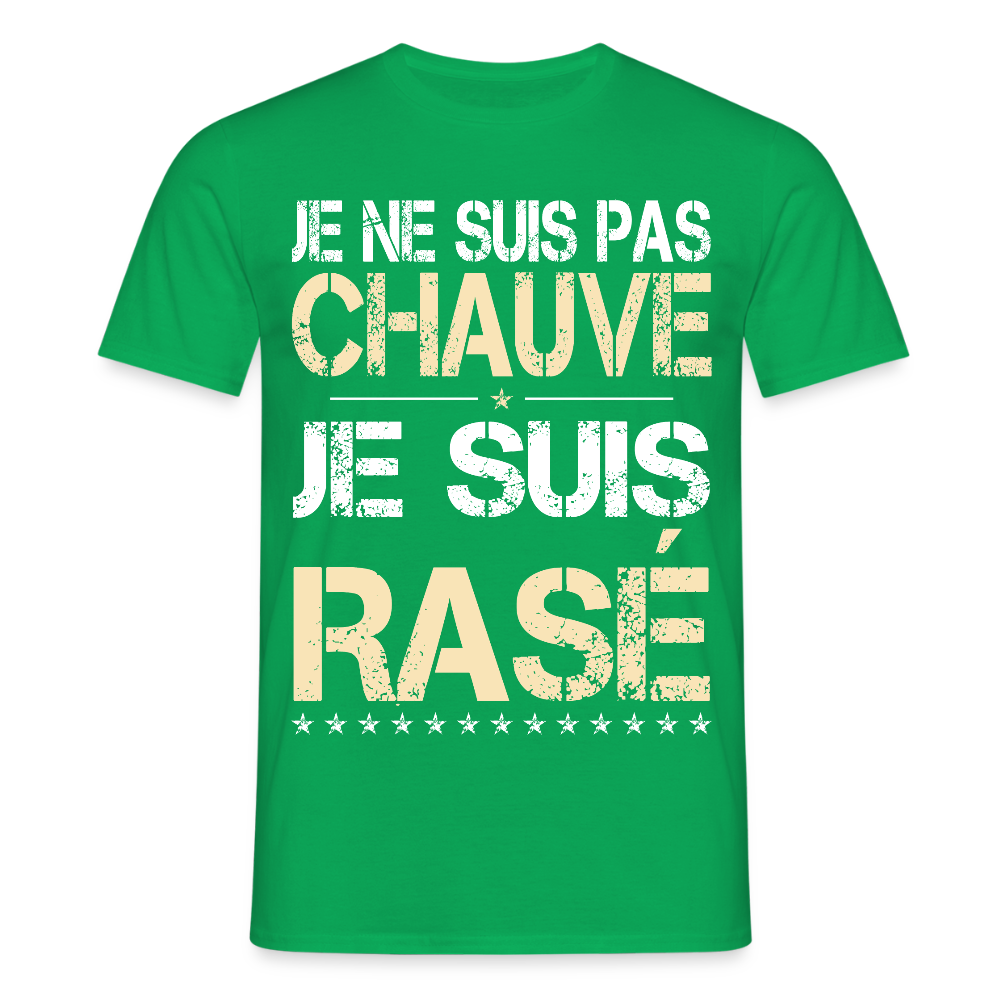 T-shirt Homme - Je ne suis pas chauve - Cadeau Humour - vert