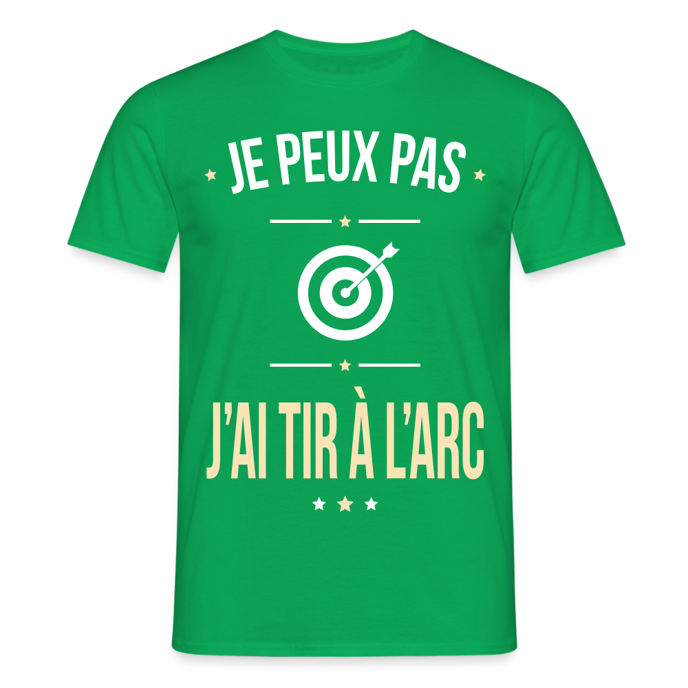 T-shirt Homme - Je peux pas j'ai tir à l'arc - vert