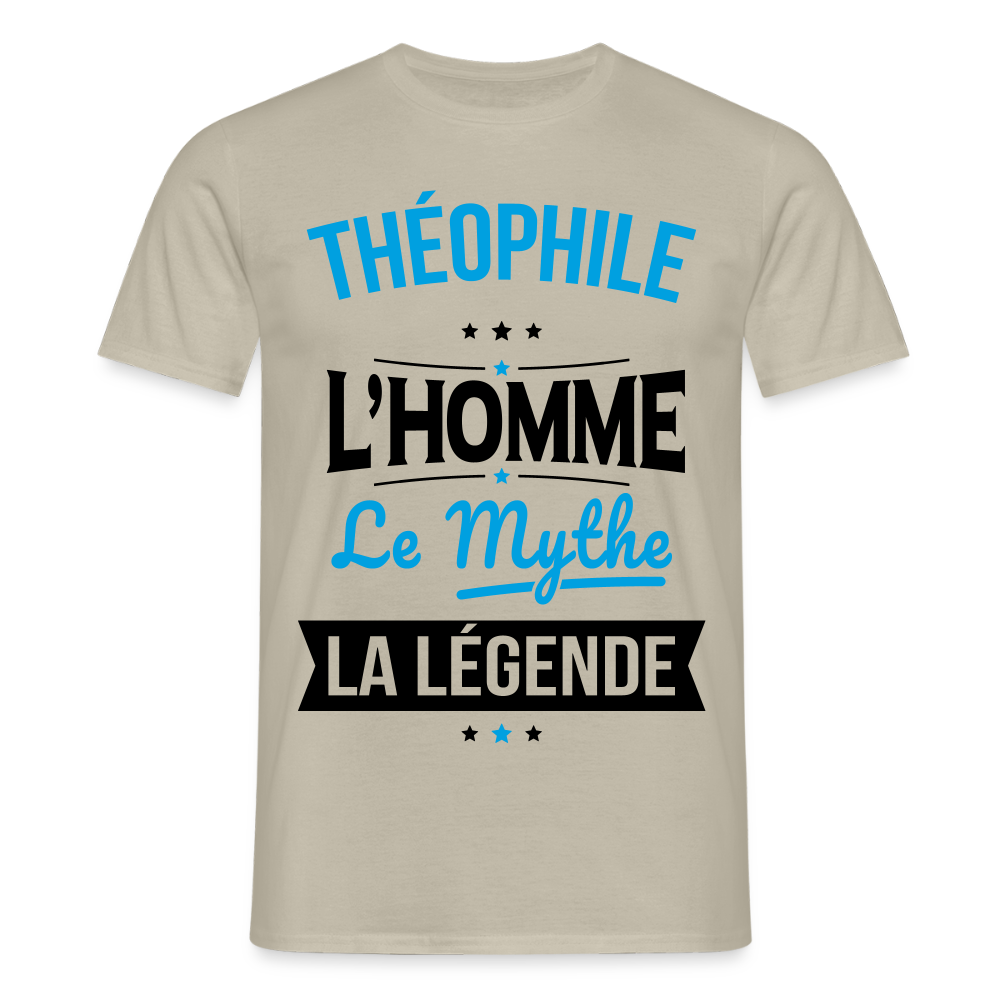 T-shirt Homme - Théophile - l'Homme - le Mythe - la Légende - beige sable