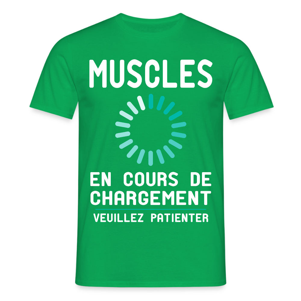 T-shirt Homme - Muscles en cours de chargement - vert