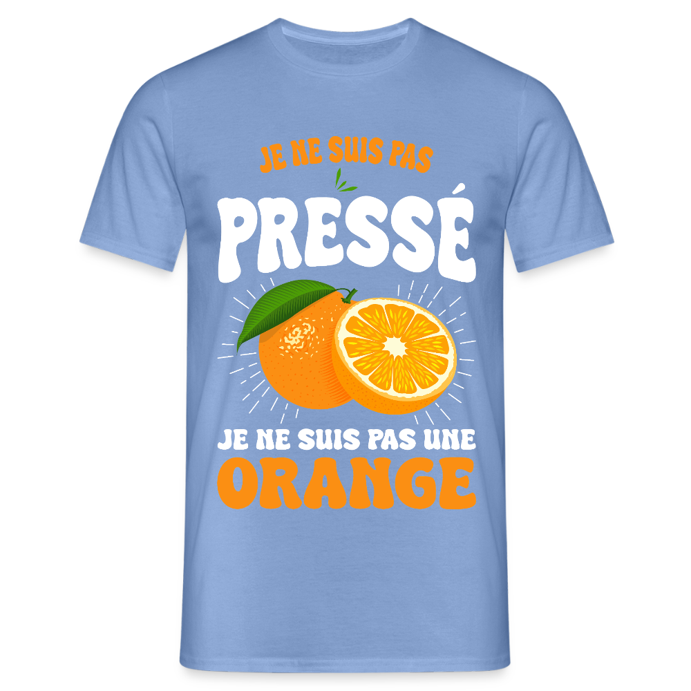 T-shirt Homme - Je ne suis pas une orange - carolina blue