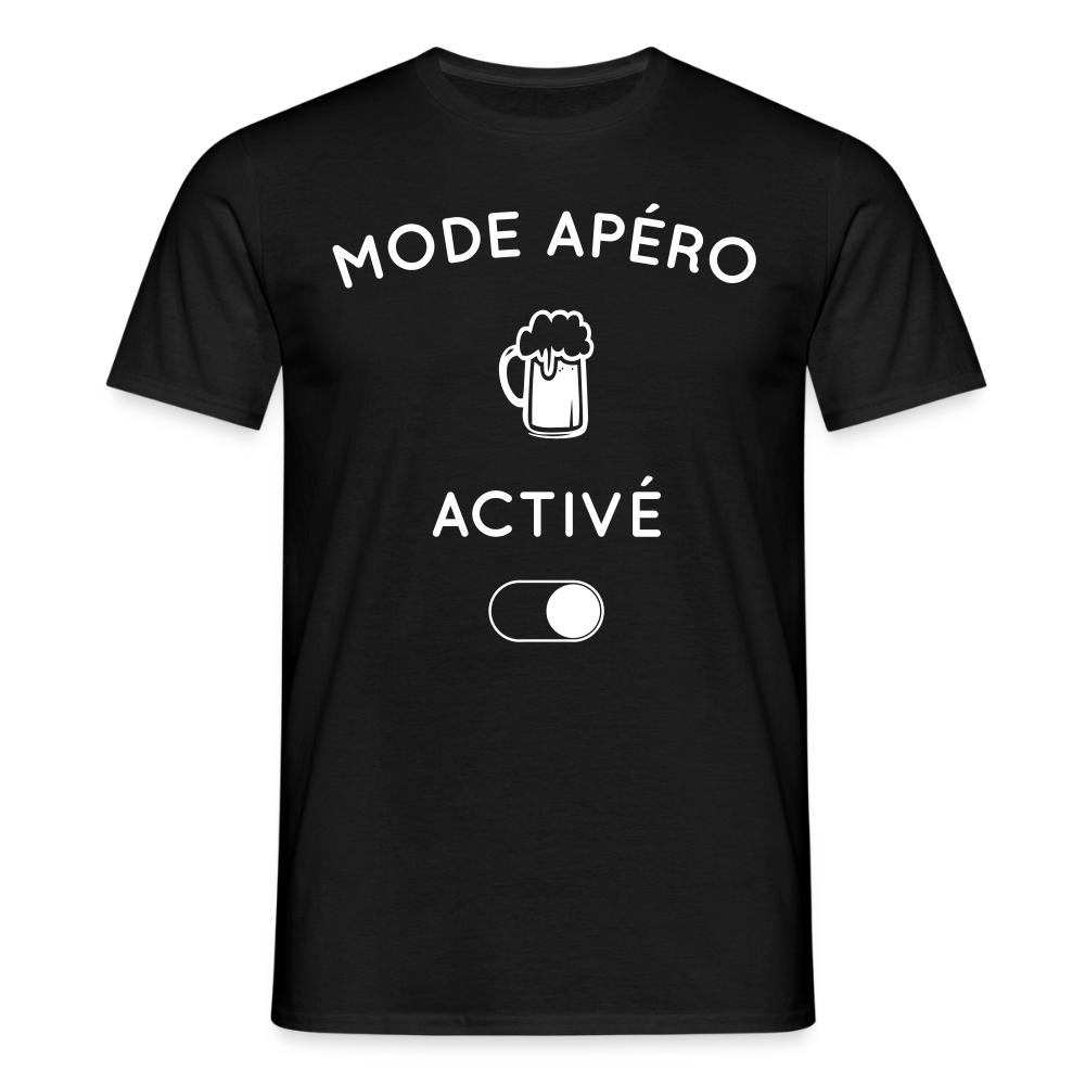 T-shirt Homme - Mode apéro activé - noir