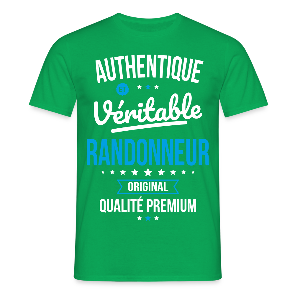 T-shirt Homme - Authentique et véritable Randonneur - vert