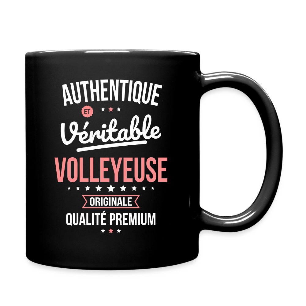 Mug uni - Authentique et véritable Volleyeuse - noir