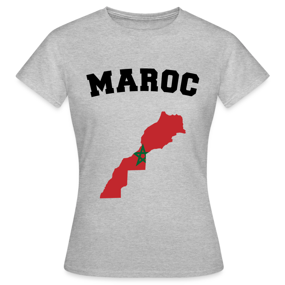 T-shirt Femme coloris clair - Maroc - gris chiné