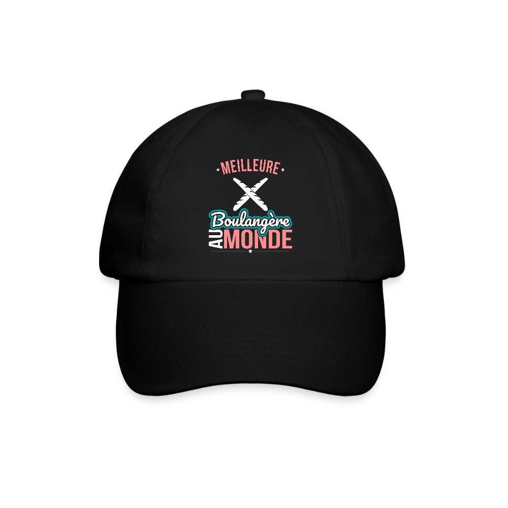 Casquette classique - Meilleure boulangère au monde - noir/noir