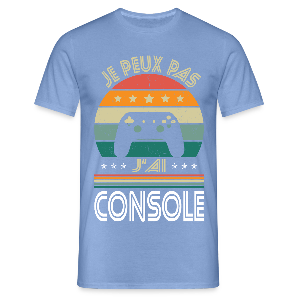 T-shirt Homme - Je peux pas j'ai Console - carolina blue