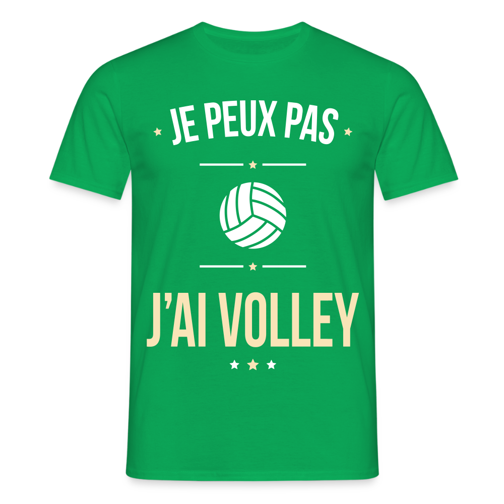 T-shirt Homme - Je peux pas j'ai Volley - vert