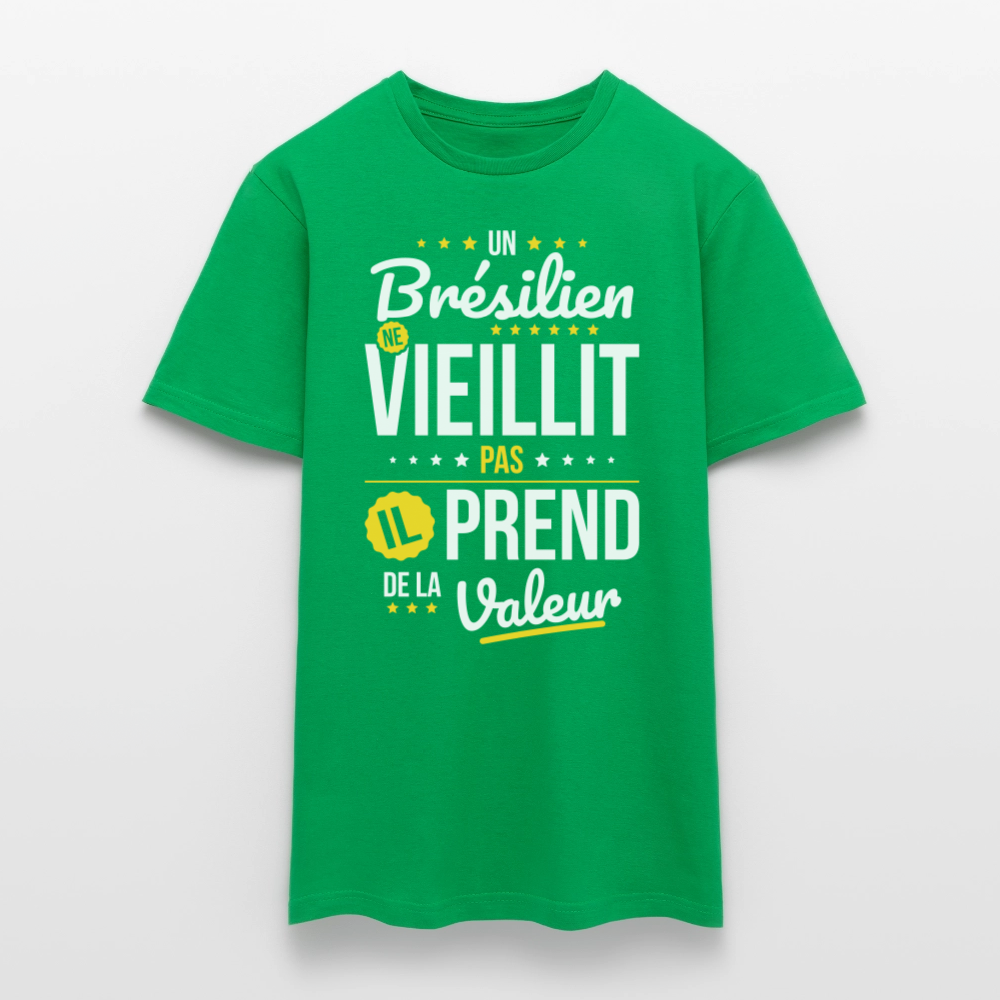 T-shirt Homme - Un Brésilien ne vieillit pas - vert