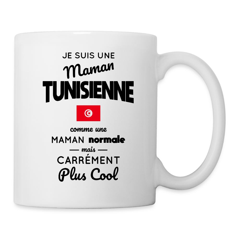 Mug blanc - Maman Tunisienne plus cool - blanc