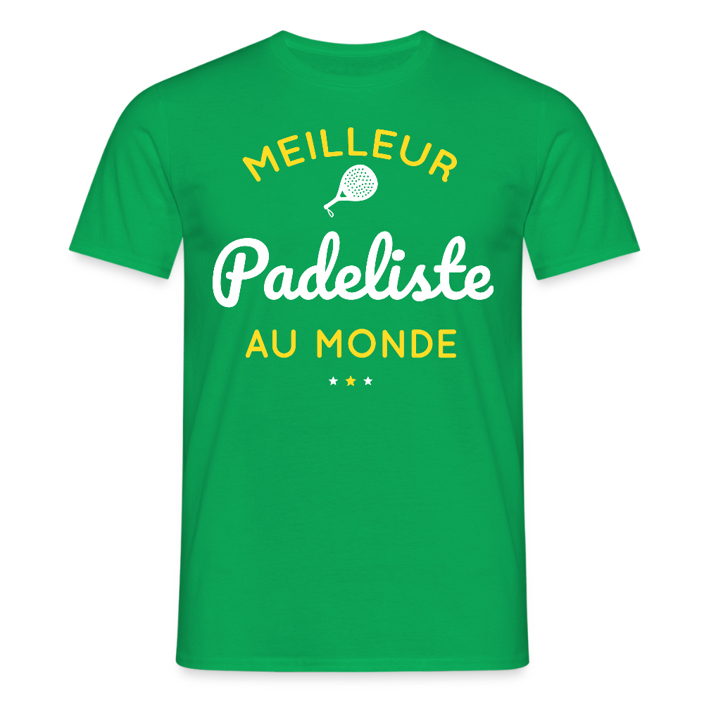 T-shirt Homme - Meilleur Padeliste Au Monde - vert