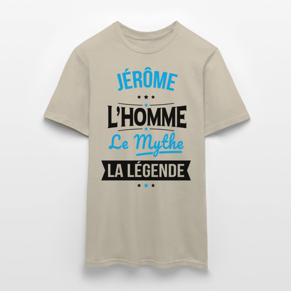 T-shirt Homme - Jérôme - l'Homme - le Mythe - la Légende - beige sable