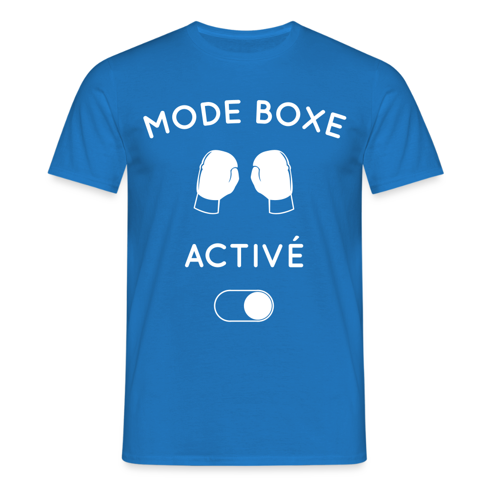 T-shirt Homme - Mode boxe activé - bleu royal