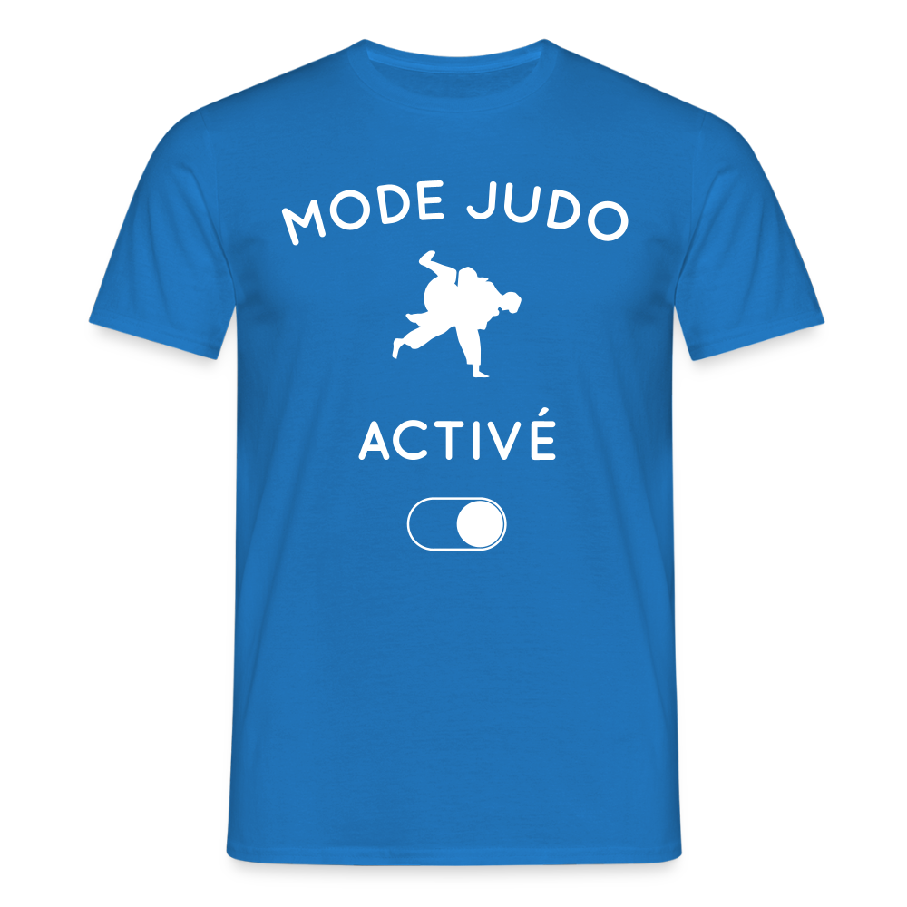 T-shirt Homme - Mode judo activé - bleu royal