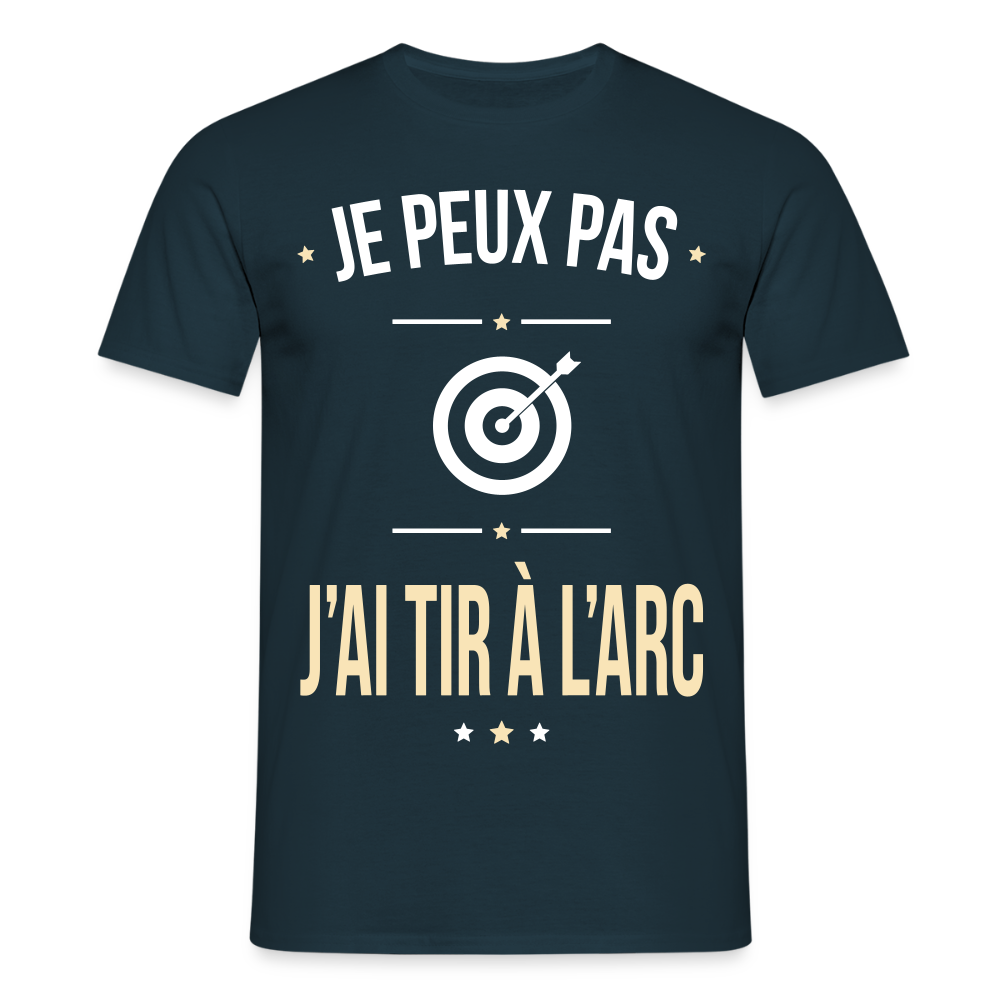 T-shirt Homme - Je peux pas j'ai tir à l'arc - marine
