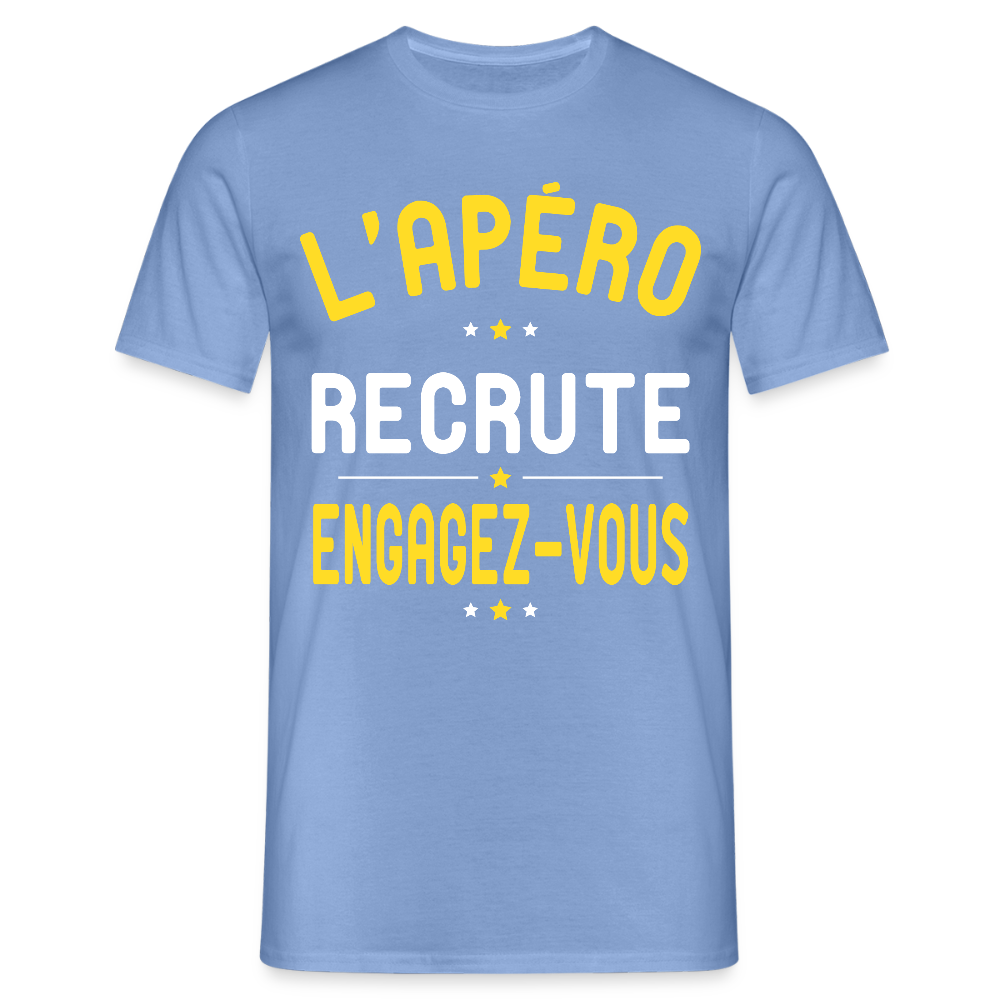 T-shirt Homme - L'apéro recrute - carolina blue
