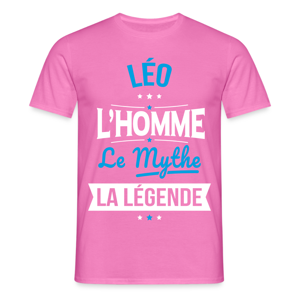 T-shirt Homme - Léo - l'Homme - le Mythe - la Légende - rose