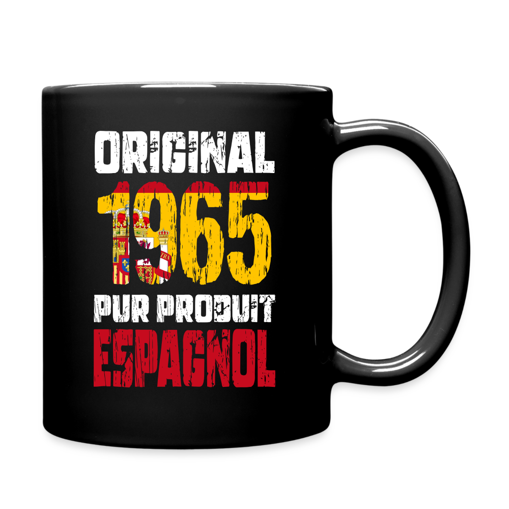 Mug uni - Anniversaire 60 Ans - Original 1965 - Pur produit Espagnol - noir