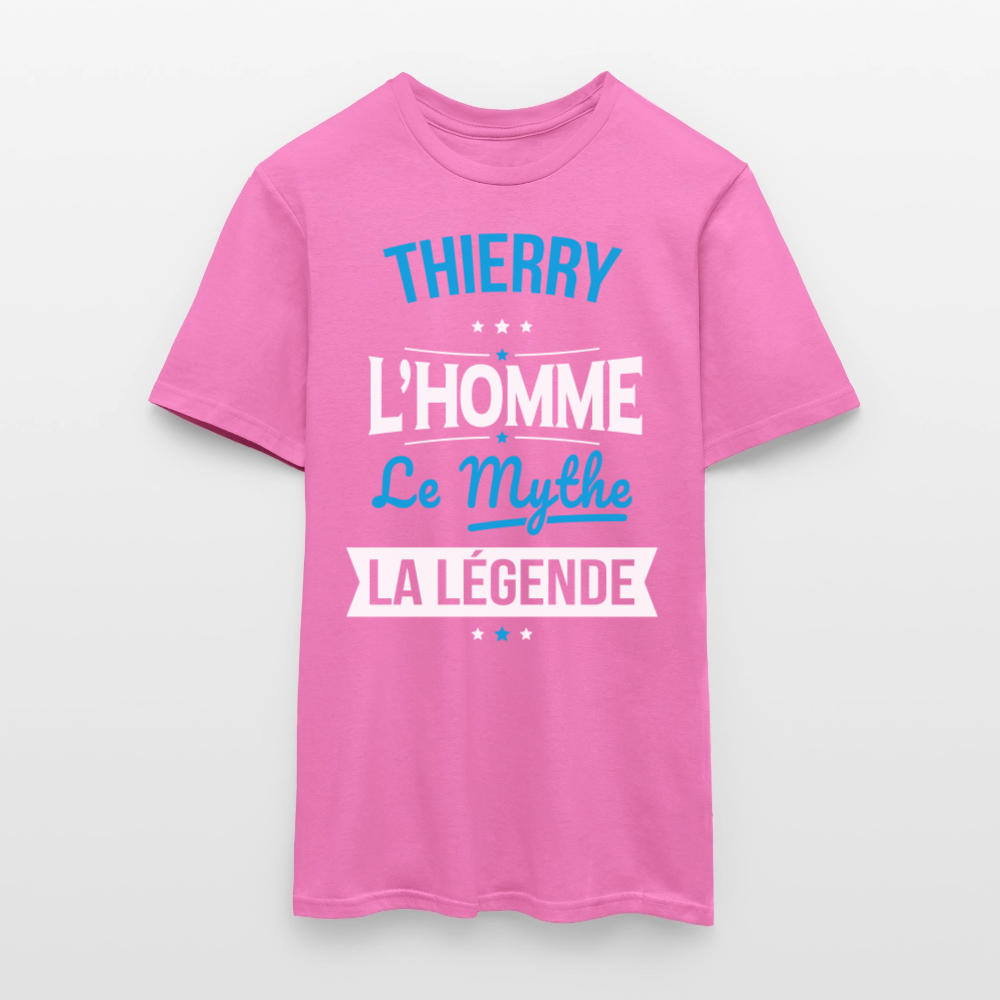 T-shirt Homme - Thierry - l'Homme - le Mythe - la Légende - rose