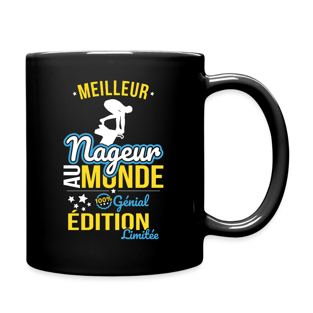 Mug uni - Meilleur Nageur au monde - 100% génial - noir