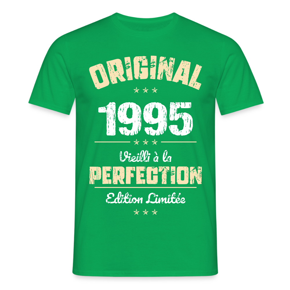 T-shirt Homme - Anniversaire 30 Ans - Original 1995 - vert