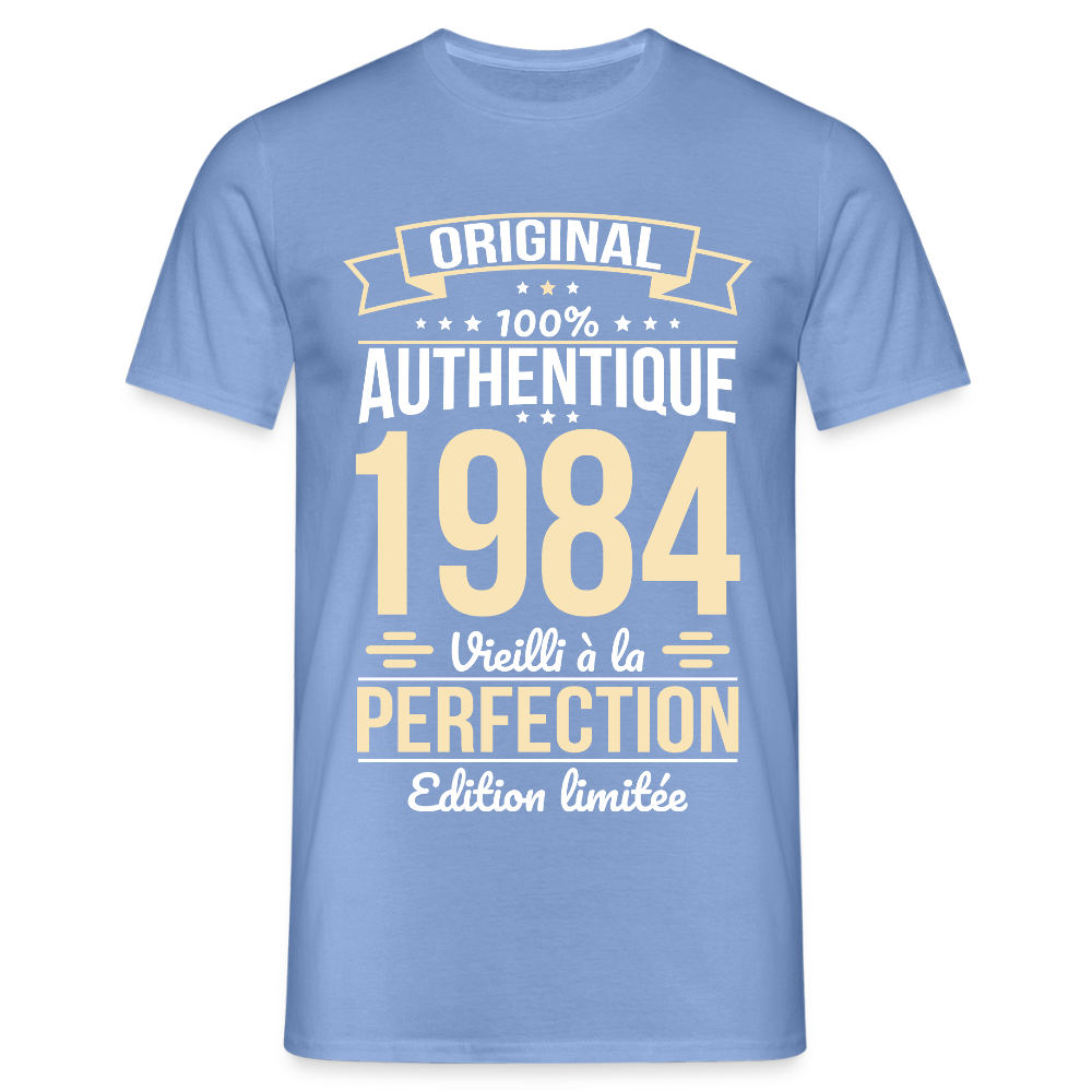 T-shirt Homme - Anniversaire 41 Ans - Original 1984 - carolina blue