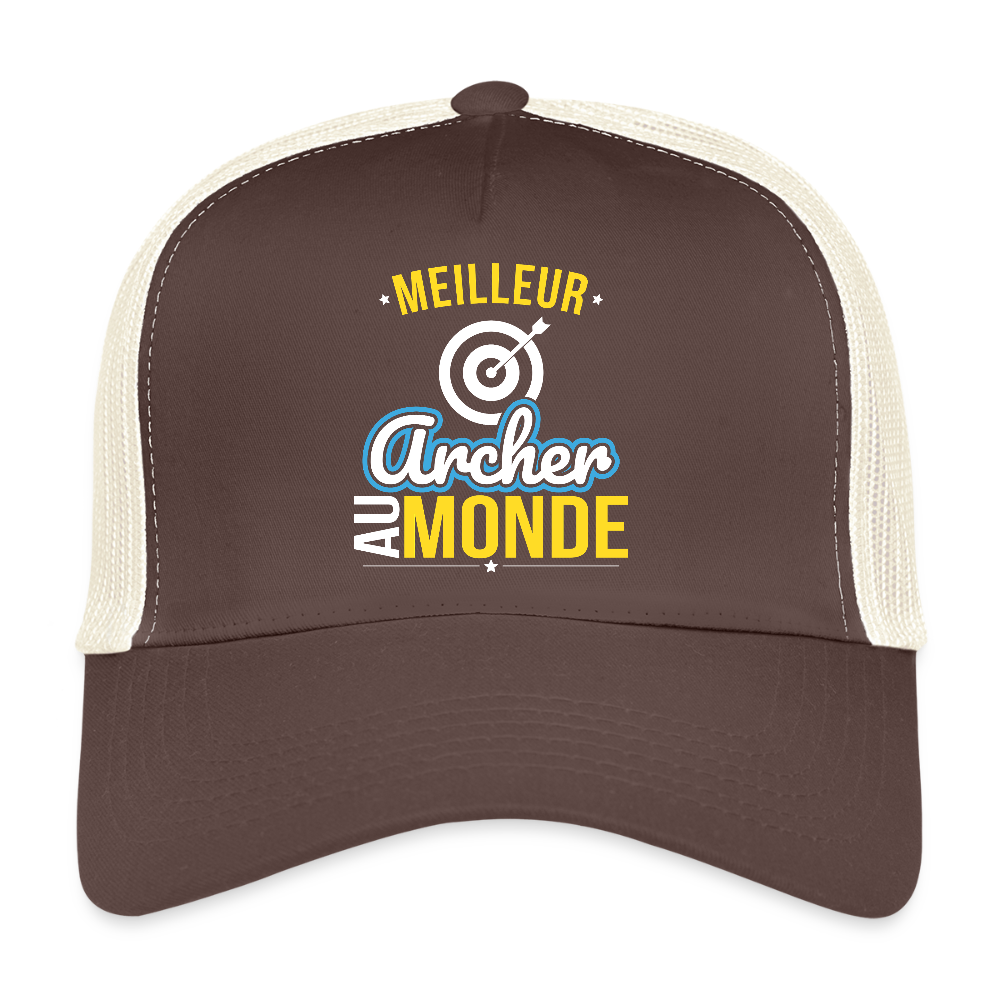Casquette Trucker - Meilleur archer au monde - marron/beige