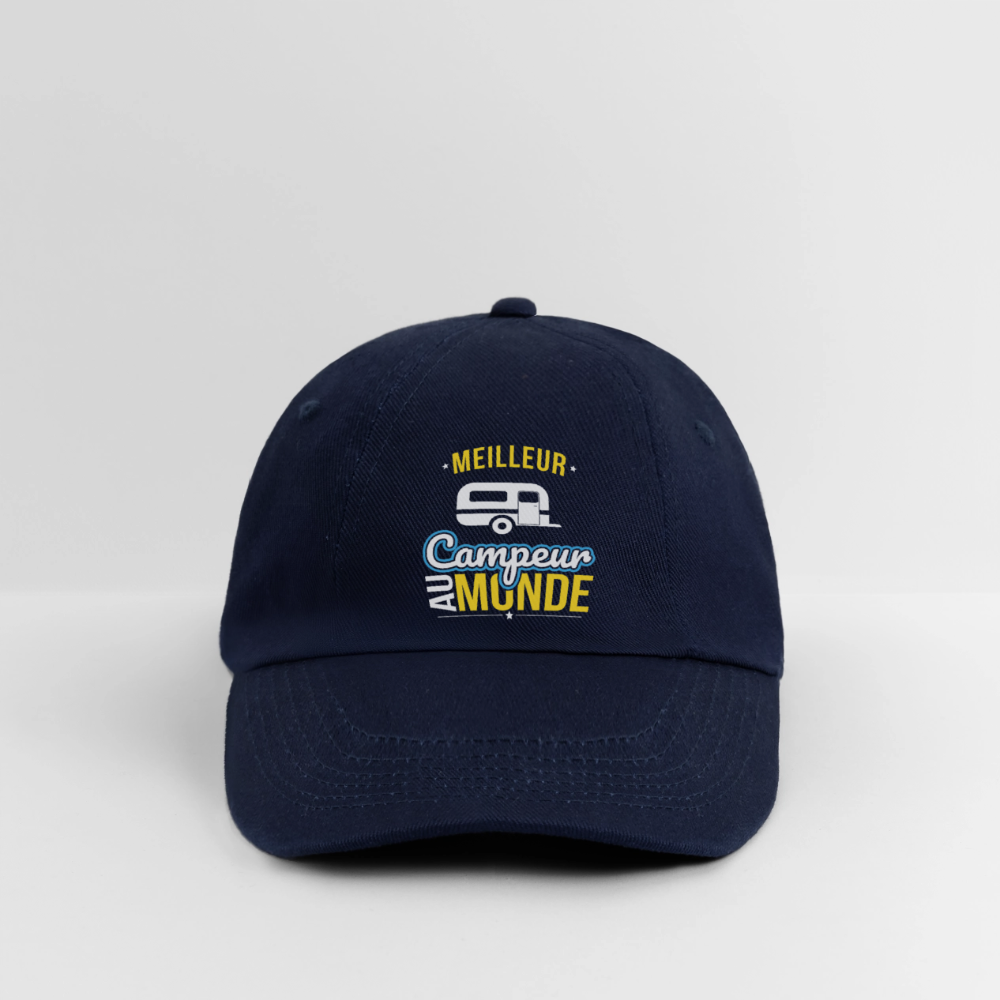 Casquette classique - Meilleur campeur au monde - bleu/bleu