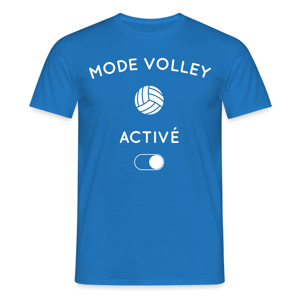T-shirt Homme - Mode volley activé - bleu royal